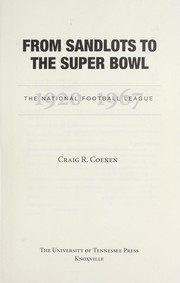 Cover of: From sandlots to the Super Bowl by Craig R Coenen
