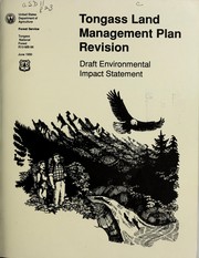 Cover of: Tongass land management plan revision: draft environmental impact statement
