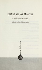 Cover of: El club de los muertos by Charlaine Harris