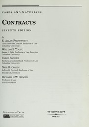 Cover of: Contracts: cases and materials