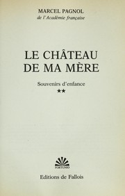 Cover of: Souvenirs d'enfance by Marcel Pagnol