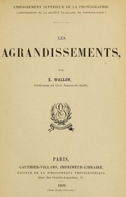Cover of: Les agrandissements by Étienne Wallon
