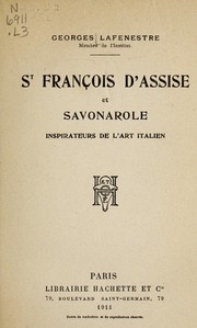 Cover of: St. FranÃ§ois dAÌssise et Savonarole: inspirateurs de laÌrt italien
