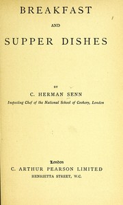 Cover of: Breakfast and supper dishes
