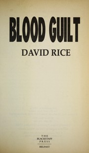 Cover of: Blood guilt