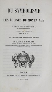 Cover of: Du symbolisme dans les églises du moyen age