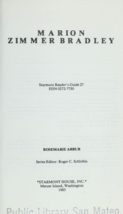 Cover of: Marion Zimmer Bradley by Rosemarie Arbur