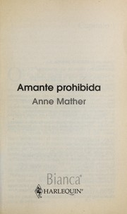 Cover of: Amante prohibida by Anne Mather