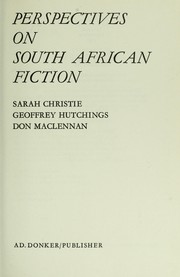 Cover of: Perspectives on South African fiction