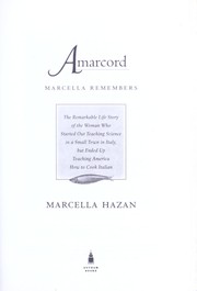 Cover of: Amarcord, Marcella remembers | Marcella Hazan