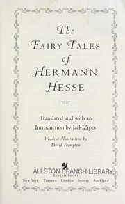 Cover of: The fairy tales of Hermann Hesse