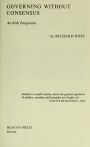 Cover of: Governing without consensus by Richard Rose