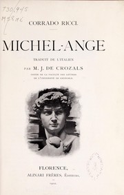 Cover of: Michel-Ange by Ricci, Corrado