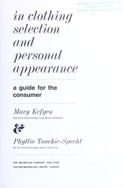 Cover of: Individuality in clothing selection and personal appearance: a guide for the consumer