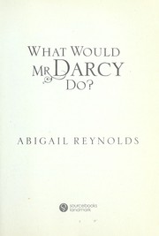 Cover of: What would Mr. Darcy do?
