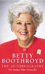 Cover of: The Betty Boothroyd Autobiography