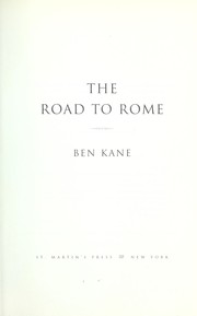 Cover of: The road to Rome