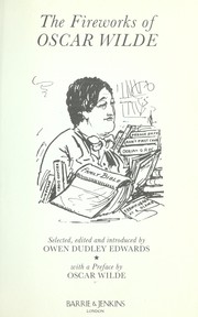 Cover of: The fireworks of Oscar Wilde by Oscar Wilde