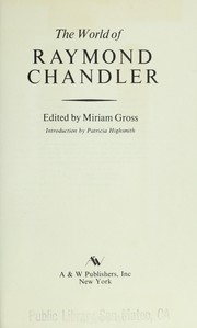 Cover of: World of Raymond Chandler