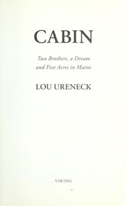 Cover of: Cabin by Lou Ureneck