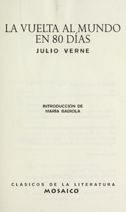 Cover of: La vuelta al mundo en 80 di as by Jules Verne
