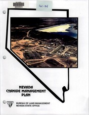Cover of: Nevada cyanide management plan