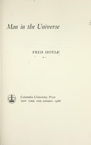 Cover of: Man in the universe.