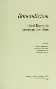 Cover of: Romanticism