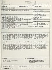 Cover of: Assessment of Bart fire-hardening programs by W. T. Hathaway