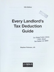 Cover of: Every landlord's tax deduction guide