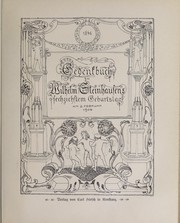 Cover of: Gedenkbuch zu Wilhelm Steinhausens sechzichstem Geburtstag, am 2. Februar 1906