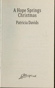 Cover of: A Hope Springs Christmas by Patricia Davids