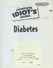 Complete idiot's guide to diabetes by Mayer B. Davidson