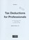 Cover of: Tax deductions for professionals