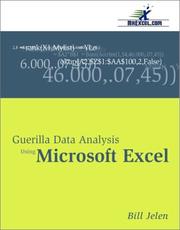 Cover of: Guerilla data analysis using Microsoft Excel by Bill Jelen, Bill Jelen