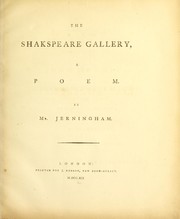 Cover of: The Shakspeare gallery: a poem