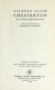 Cover of: Gilbert Keith Chesterton. by Patrick Braybrooke