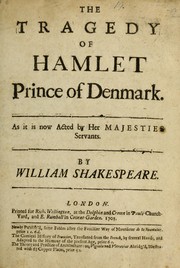 Cover of: The Tragedy of Hamlet Prince of Denmark | William Shakespeare