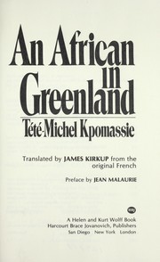 Cover of: Africain du Groenland