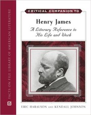 Cover of: Critical companion to Henry James | Eric L. Haralson
