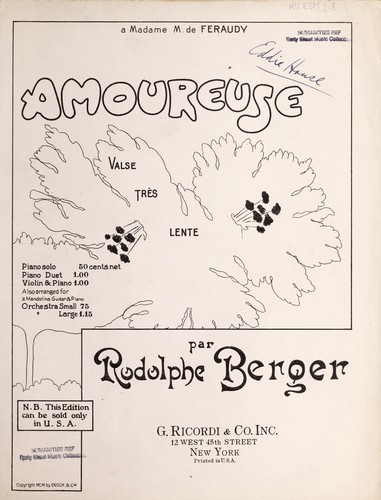 Amoureuse by Rodolphe Berger
