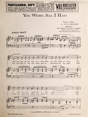 Cover of: You were all I had by W. R. Williams
