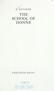 Cover of: The school of Donne. by Alvarez, A.