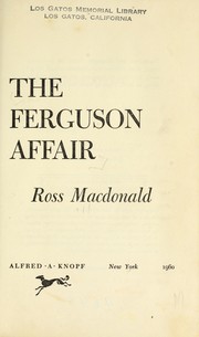 Cover of: The Ferguson affair