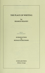 Cover of: The place of writing by Seamus Heaney