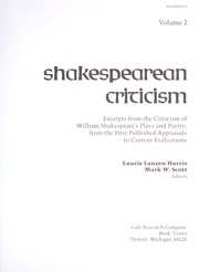 Cover of: Volume 2 Shakespearean Criticism