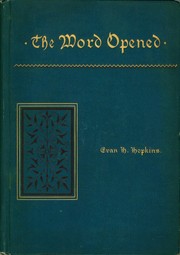 Cover of: The Word Opened - First Series by 