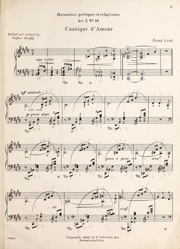 Cantique d'amour by Franz Liszt