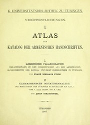 Cover of: Atlas zum Katalog der armenischen Handschriften