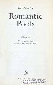 Cover of: Romantic poets: Blake to Poe